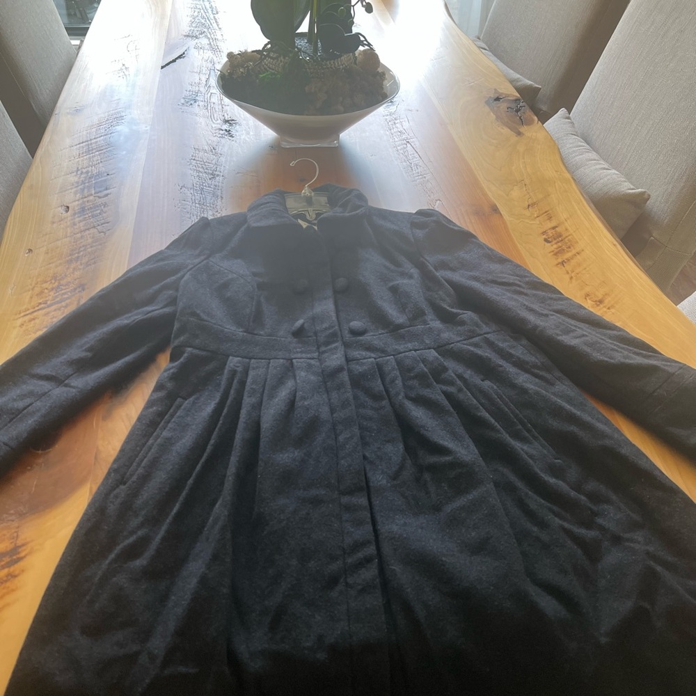 Liz Lange Maternity Soft Black Wool Coat Size XS or 4/6